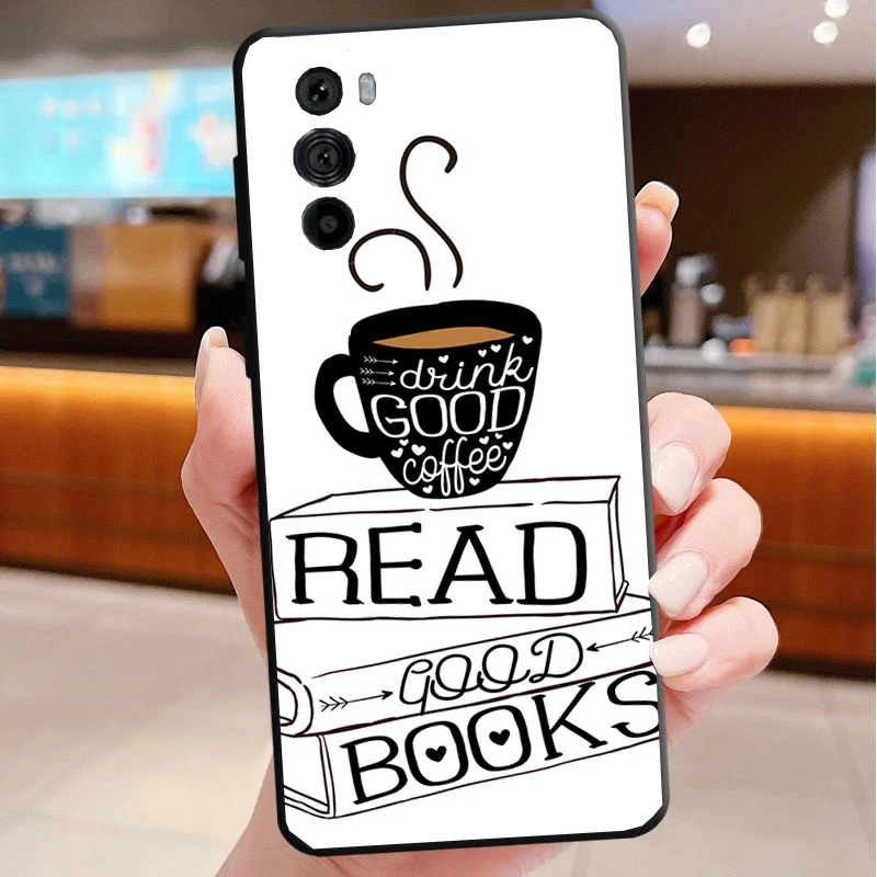 حافظة هاتف لهاتف موتورولا إيدج 50 40 برو 60 50 40 30 Ultra Neo Fusion Moto G85 G72 G53 G54 G84 G13 G32 OK ولكن أول فتاة القهوة #6