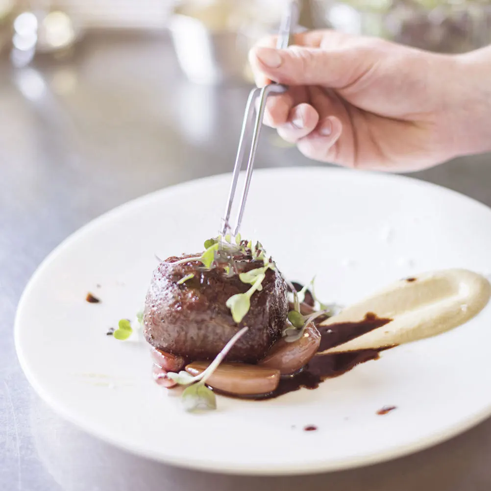 

2Pcs Fish Bone Removing Tweezers Stainless Steel Cooking Kitchen Tool Precision Clamp Western Food Plate Decor Multifunctional