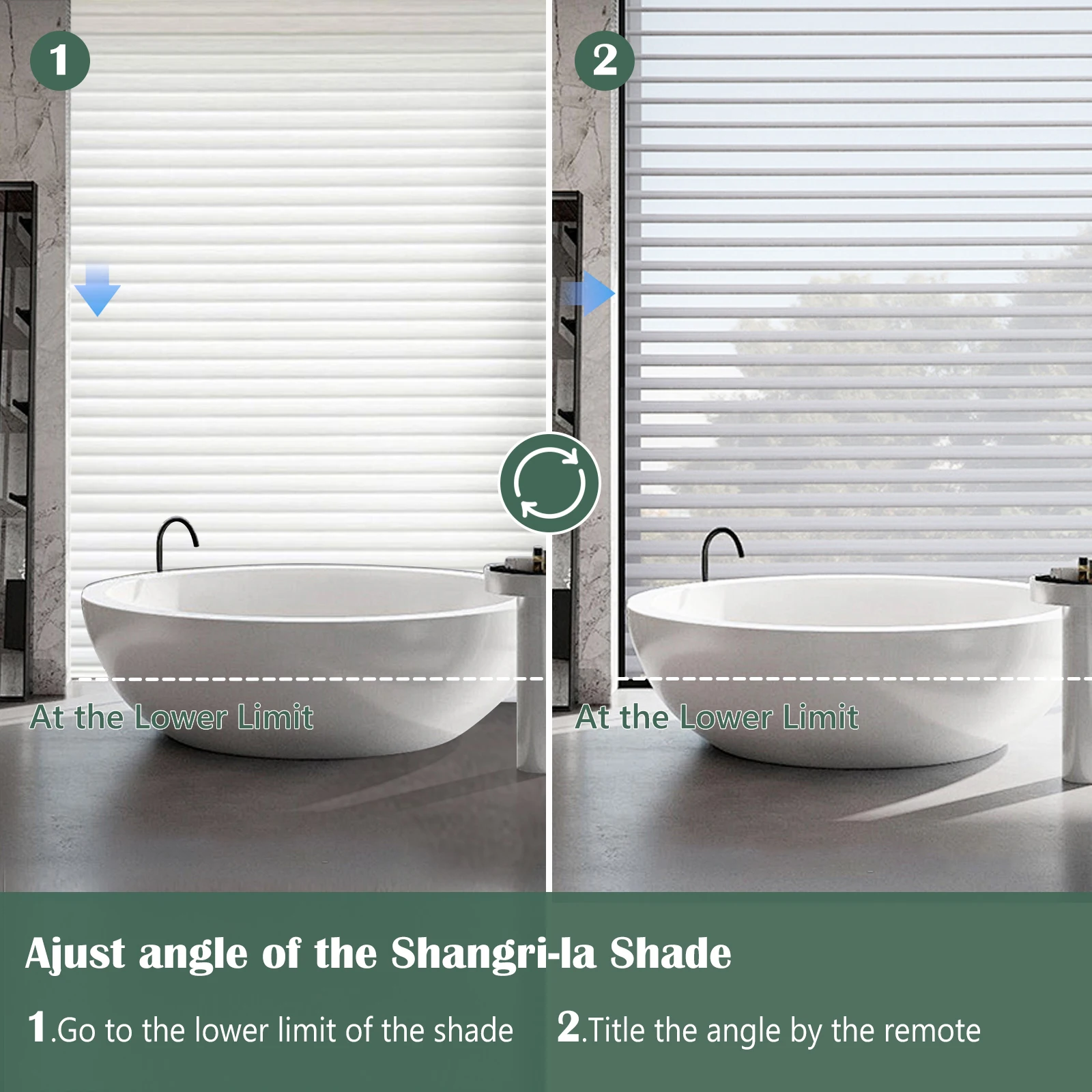 Motorized Shangri-la Shades Work with Alexa Google, Motorized Blinds with Remote Control Windows Smart Shades Custom Size