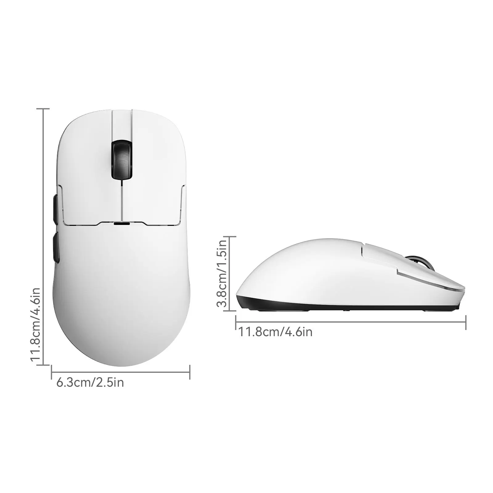 Ratón Inalámbrico AJAZZ AJ159 NL Tri-Modo, Batería de Larga Duración, Ergonómico para Juegos y Oficina