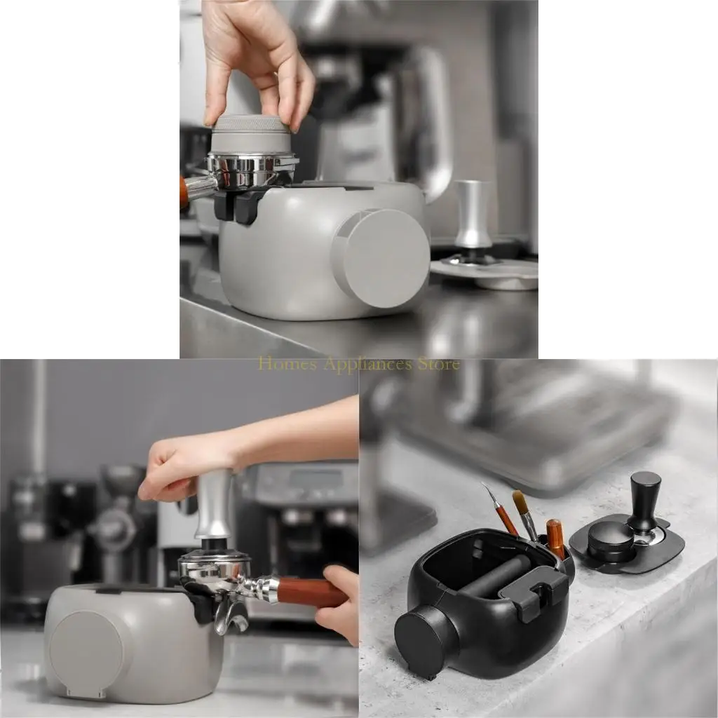 

D0AB Stylish Coffee Grounds Box Coffee Bin Espresso Box Coffee Grounds Storage Solution Gift for Coffee Lovers