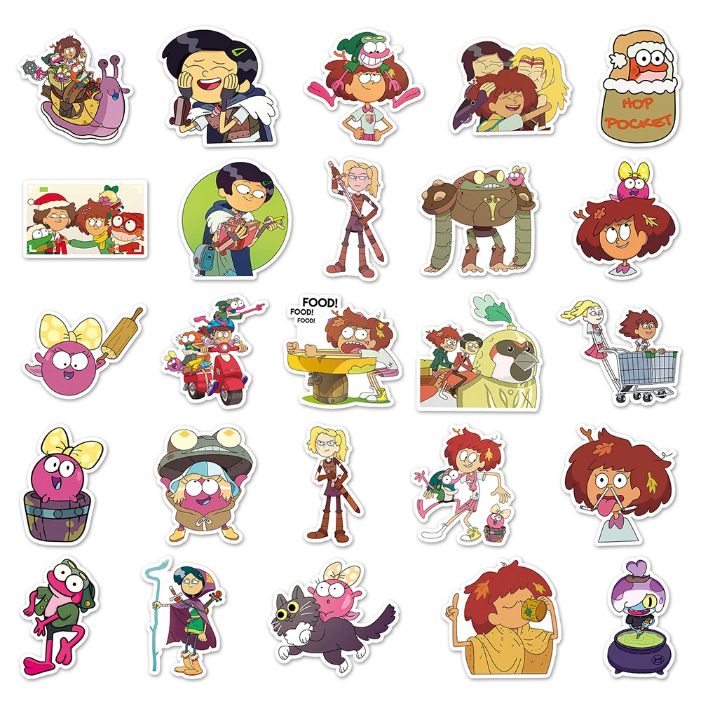 10/30/50pcs Disney Cartoon Amphibia Anime Stickers Decals DIY Luggage Laptop Phone Water Bottle Scrapbook Sticker for Kids Gift