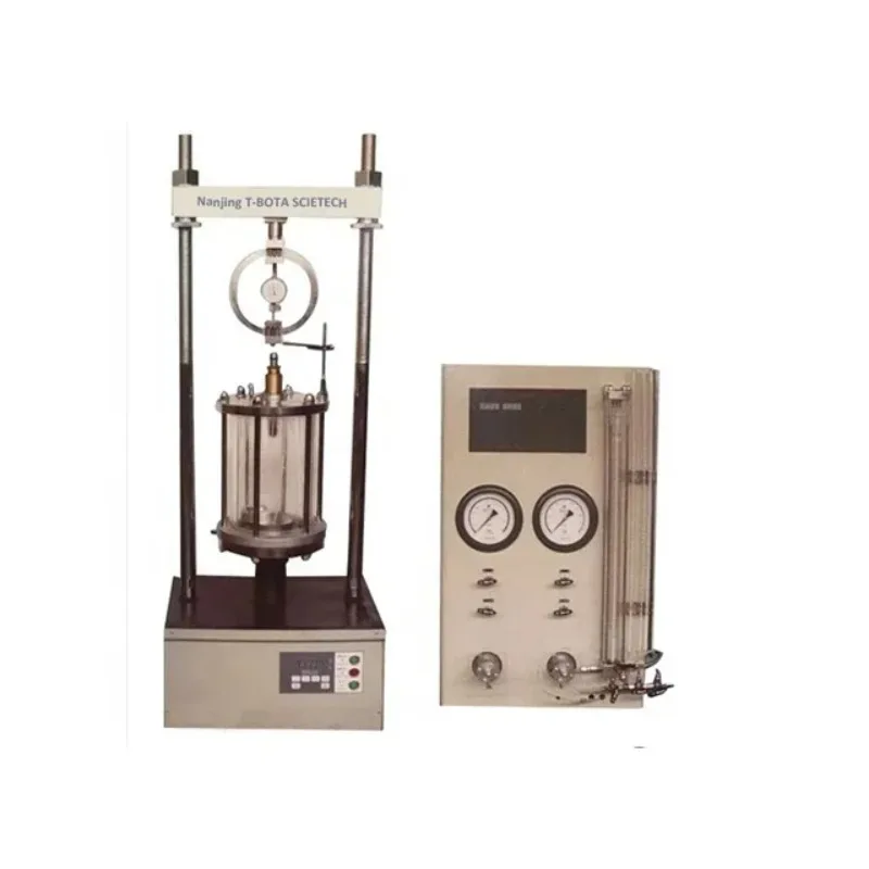 

10 KN Full Automatic Strain controlled triaxial test apparatus 30kn Full Automatic Triaxial Testing Machine Soil Uu Cu CD test