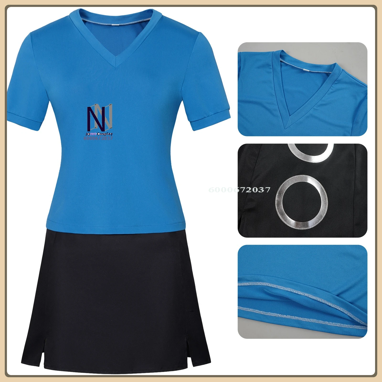 

Hot Anime Nami Role Playing Costume Striped T-shirt Yellow Skirt Full Set High Quality Cosplay Halloween Party Suit (Female)