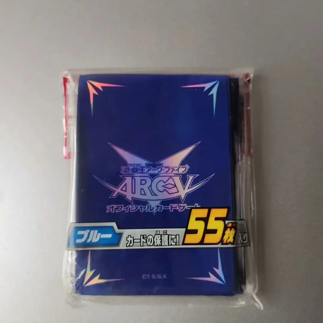 

55 шт. Yugioh KONAMI Дуэль Монстры ARCV Blue Edition официальная коллекция герметичные защитные рукава для карт Duelist