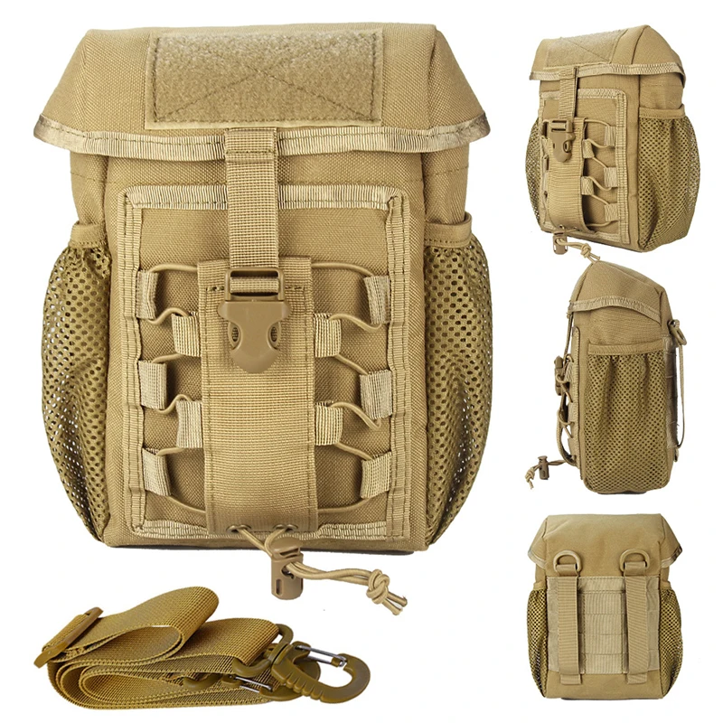 Military Molle Tactical Waist bag Portable Men Shoulder Bag EDC Tool Bag Outdoor Hunting camping Survival Emergency Medical Bag