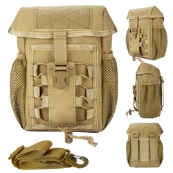 Riñonera táctica militar Molle para hombre, bolso de hombro portátil EDC para herramientas, caza al aire libre, camping, supervivencia, bolsa médica de emergencia