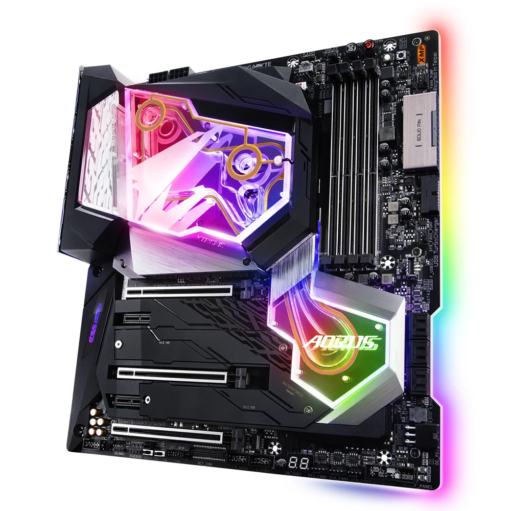 Gigabyte-Z390 AORUS XTREME RELÓGIO Placa-mãe, E-ATX, LGA1151, DDR4, 128GB, Novo