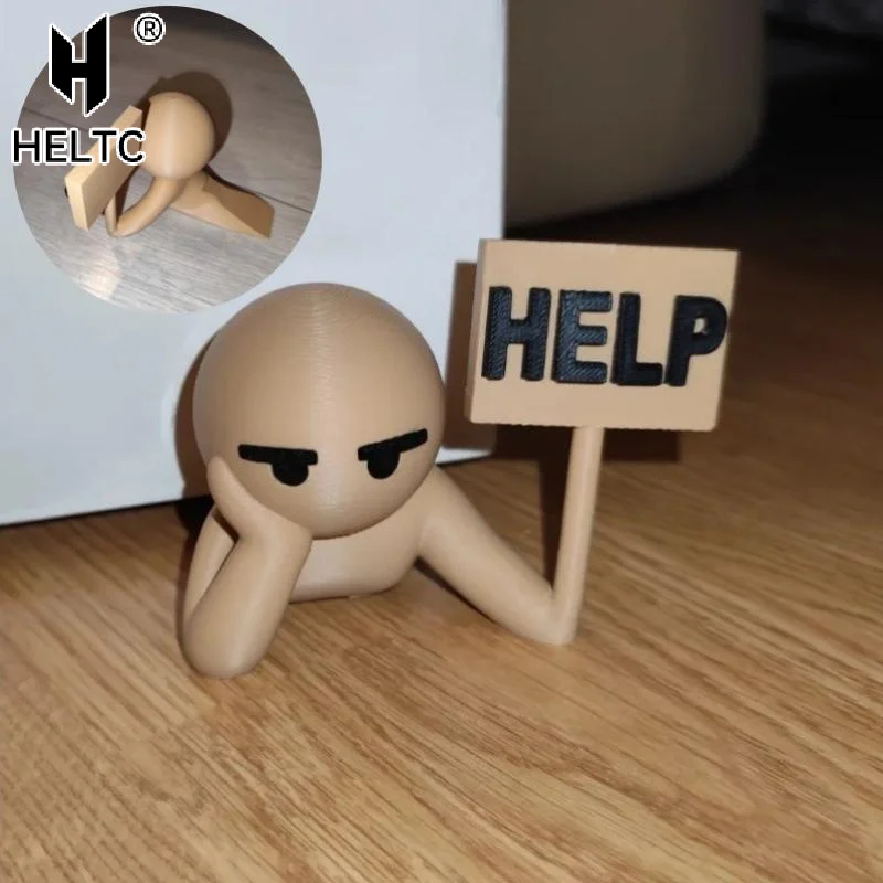 3D Printed Door Stop Decoration Creative Doll Door Stop Home Decoration Funny Door Stop Door Mat Anti-collision Door Decoration