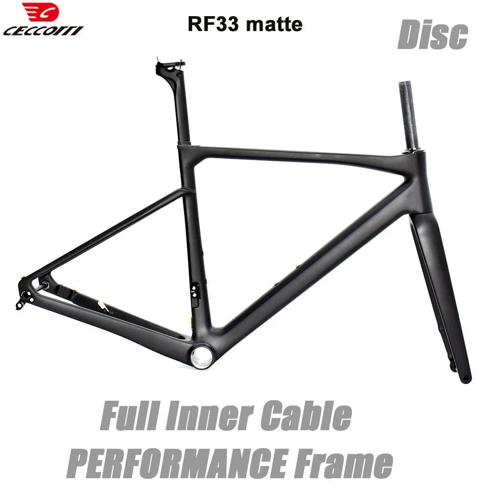 CECCOTTI RF33 Model PERFORMANCE carbon road bike frame T47BB And Full Hidden Cable Bicycle frameset