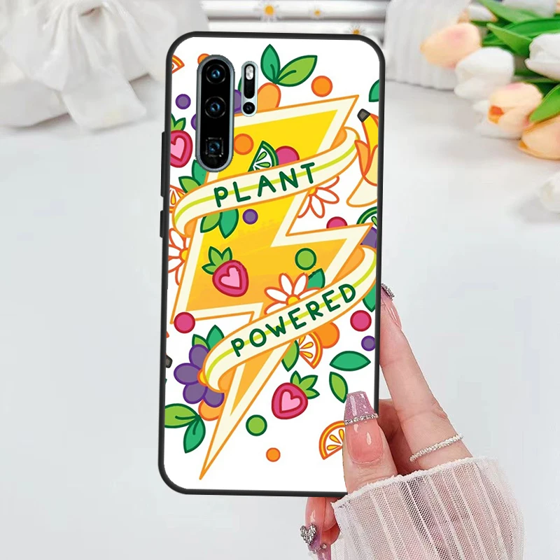 Vegan Pattern Case For Huawei Nova Y90 Y70 Y61 Y60 5T Nova 9 10 SE 3i 7i 8i 11i P40 P30 Lite P60 Pro Case