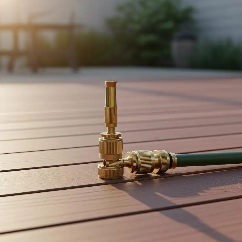 Brass High Pressure Water Spray Nozzle Quick Connector High Temperature Resistant for Car Washing Patio Cleaning Garden Use