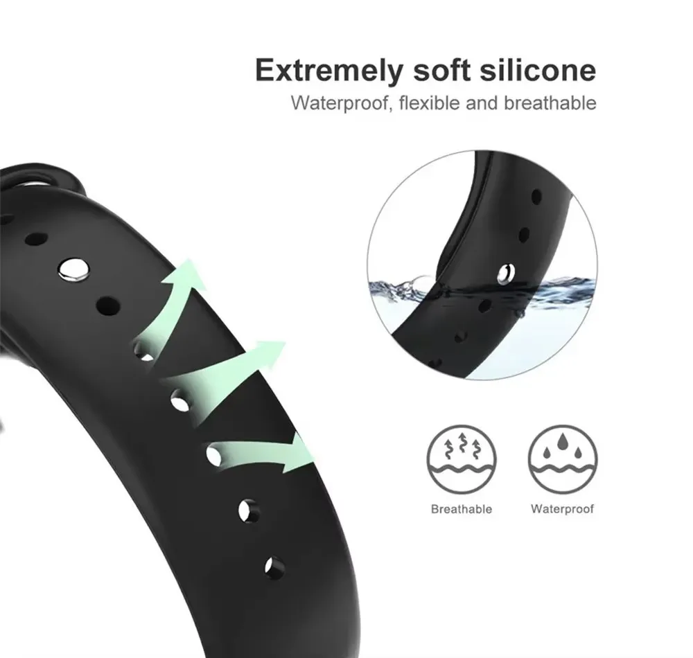 Silicone Strap for Samsung Galaxy Watch 4-5-pro-6-Classic/active 2 40mm 44mm Sport bracelet Huawei GT 4-3-2e-pro Band 20mm 22mm