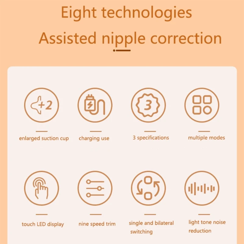 Automatic Nipple Corrector Electric Nipple Corrector for Flat Inverted Nipples Efficient Suction Cups 3 Mode Correction