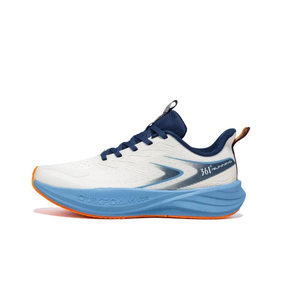 361 Surge Float 1.0 Low top Casual Sprint Running Shoes Men's Beige Blue 572512203/