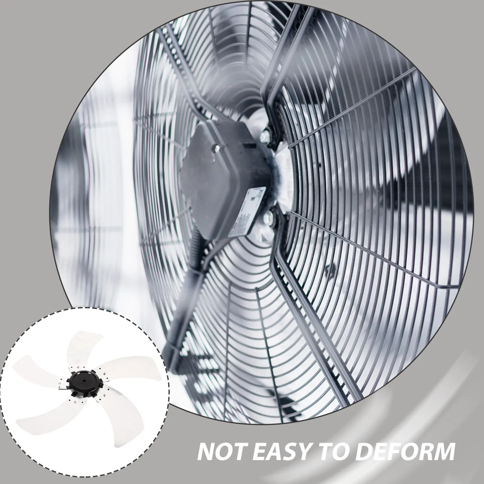 5-Blade Aluminum Alloy Fan Blades Replacement for Standing Pedestal Table Fans Heavy-Duty Quiet