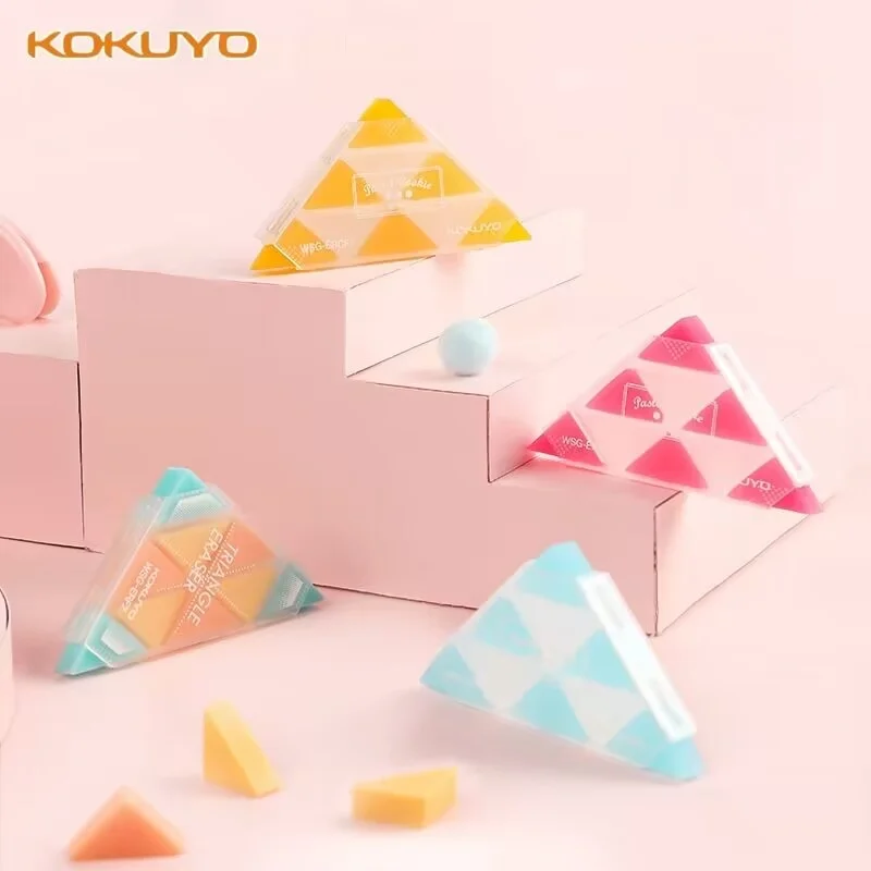 KOKUYO Triangle Eraser Painting Sketch Details Multi Angle Art Eraser WSG-ERF2 Japanese Stationery