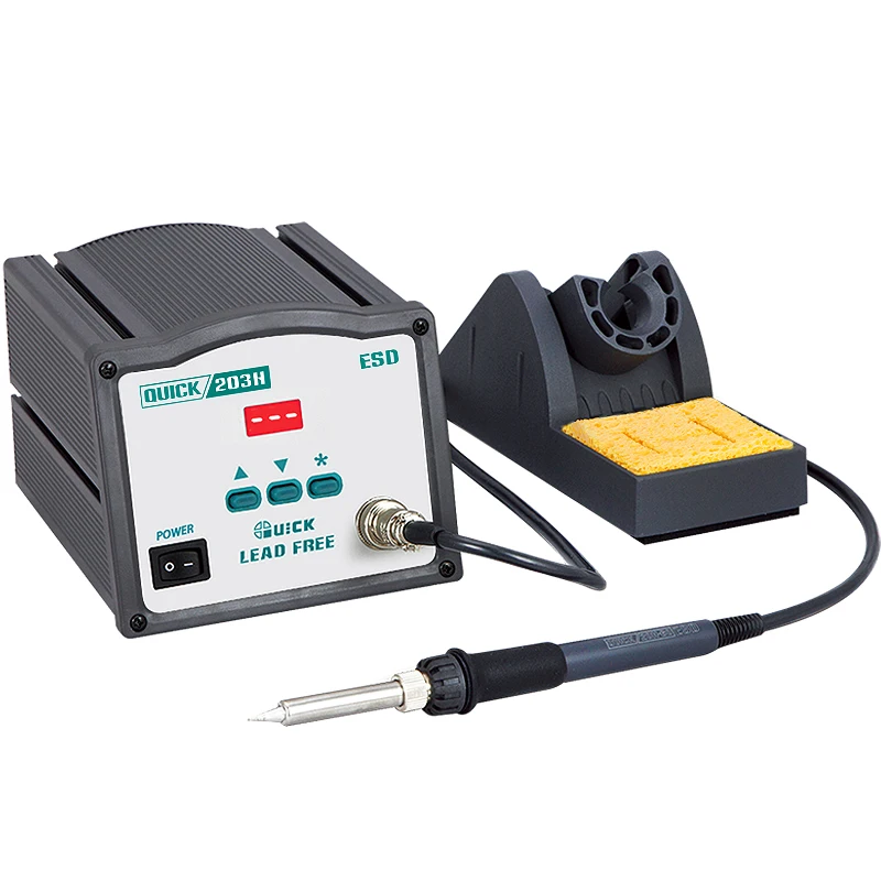 

Welding soldering supplies Quick 203H 90W high frequency LED digital soldering iron kit