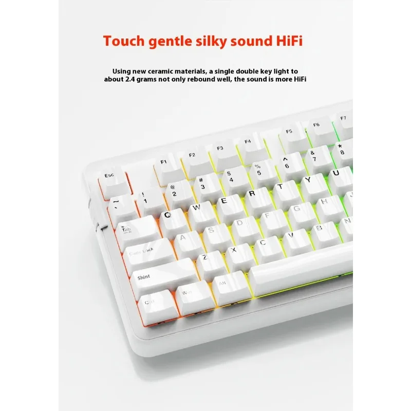

DAREU 123 Key Ceramic Keycaps Mechanical Keyboard With Smooth And Durable Surface Cherry Shaped Custom Keycaps Gaming Keyboard