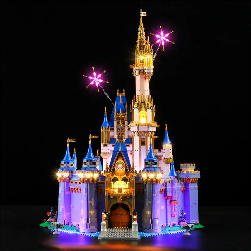 (Only LED Light No Bricks) 43222 The Class Castle Princess Prince Ideas  (Not Include Building Blocks Bricks Kits Sets Model)