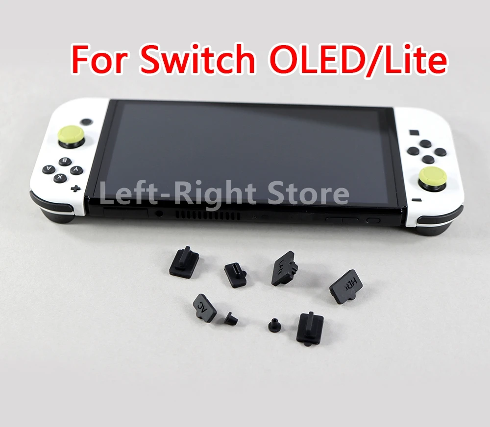 100sets For Switch OLED Dustproof Rubber Plug Dust Plug For Nintendo Switch Oled Game Console Silicone Anti-Scratch Dust Cover