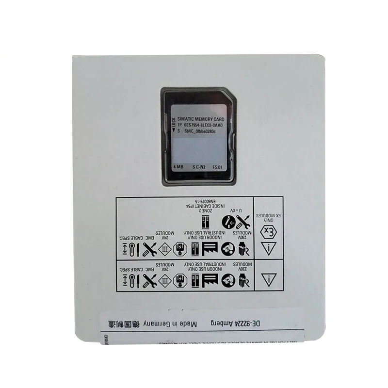 สินค้าพร้อมส่ง 6ES7 954-8LC03-0AA0 การ์ดหน่วยความจำ ของแท้ใหม่เอี่ยม  พร้อมบริการสนับสนุนด้านเทคนิค  ตัวควบคุม PLC