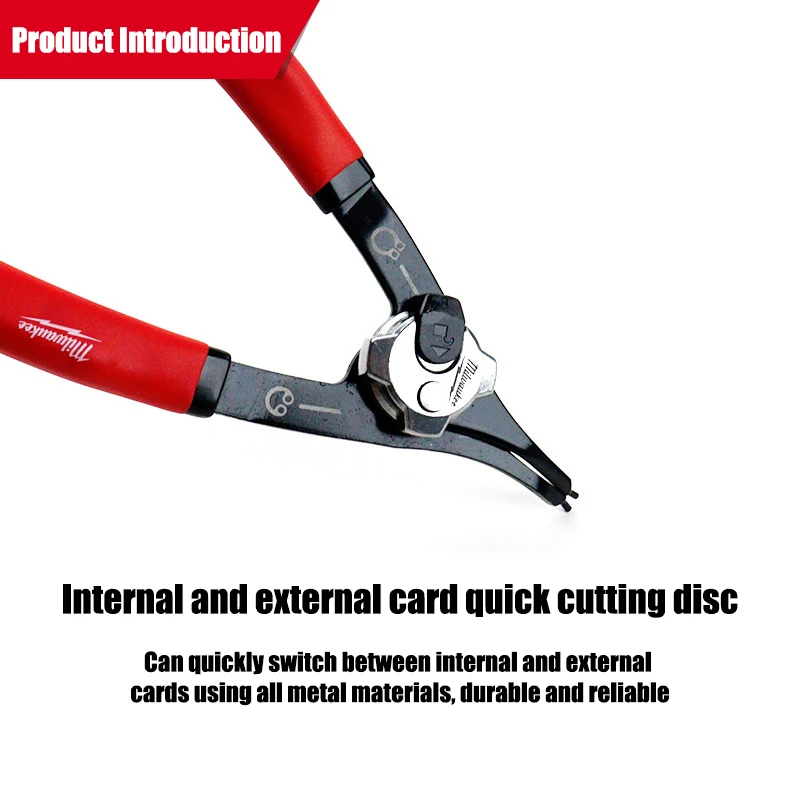 Milwaukee 6-Zoll 18 ° /90 ° Kombizange mit Kartenfeder, umwandelbare Handwerkzeugzange 4932492490/4932492492 – Detail 8