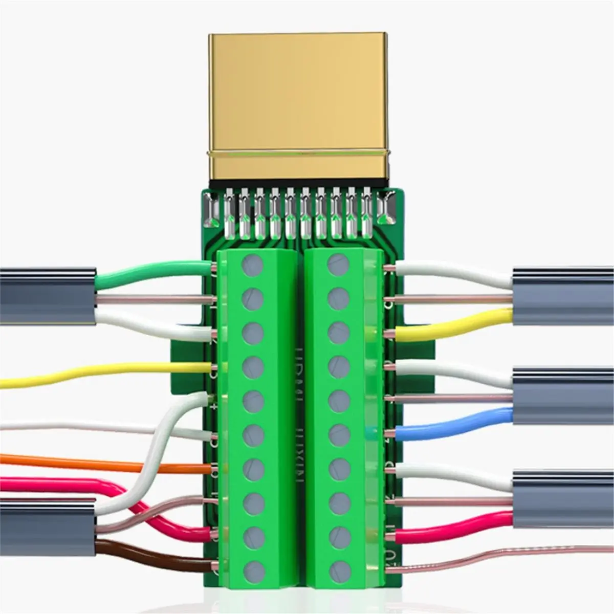 20Pin Male Plug Breakout Board, Solderless Wiring PCB Adapter