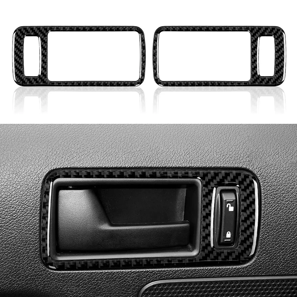 Carbon Fiber Car Door Handle Frame Cover Sticker Trim for 2005 2006 2007 2008 2009 Interior Accessories