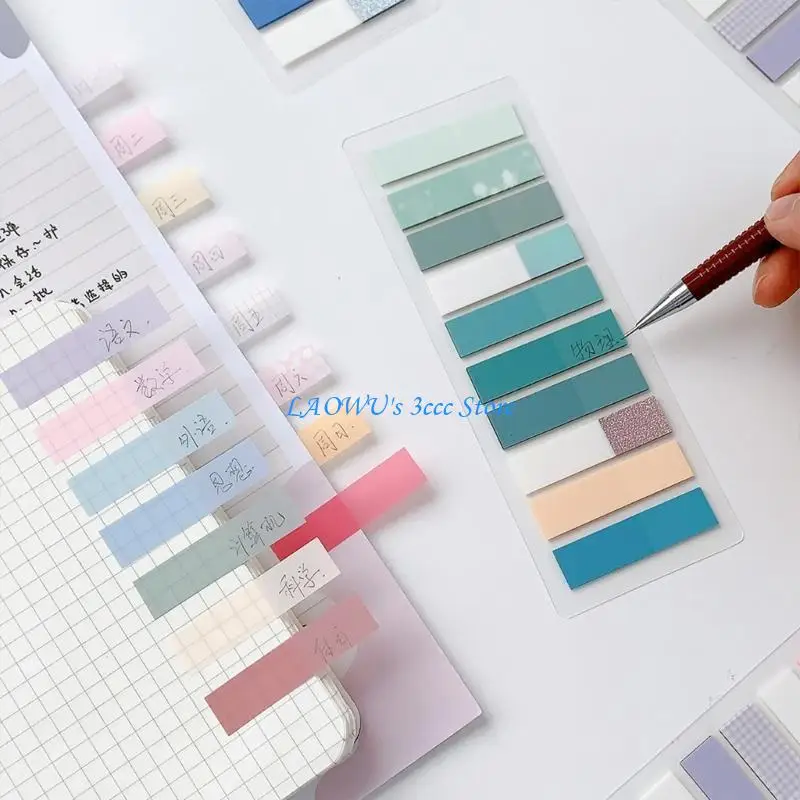 

Y8AD 200Pcs Adhesive Index Stickers Waterproof Index Labels Sticky Notes Tabs