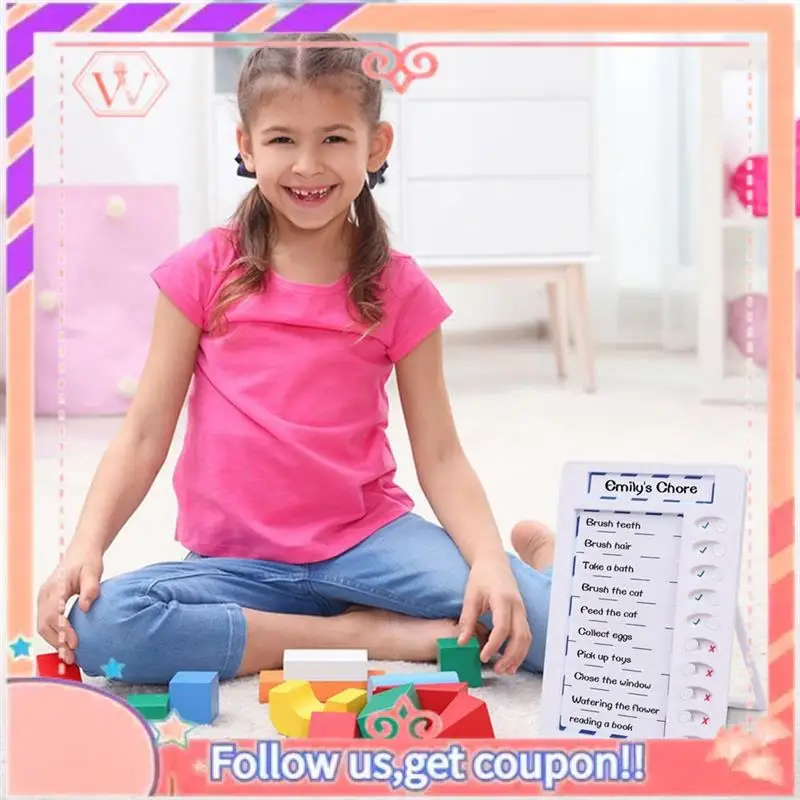 1 set aggiornato per bambini, lavagna riutilizzabile per la lista delle cose da fare Lavagna magnetica per la lista di controllo cancellabile a secco Bianca