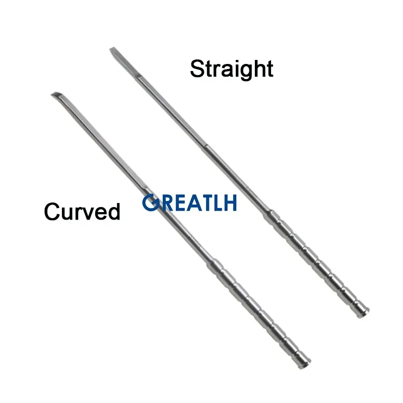 GREATLH UBE Bone Knife Straight Curved Bone Chisel Two Types Stainless Orthopedic Surgical Instrument pet