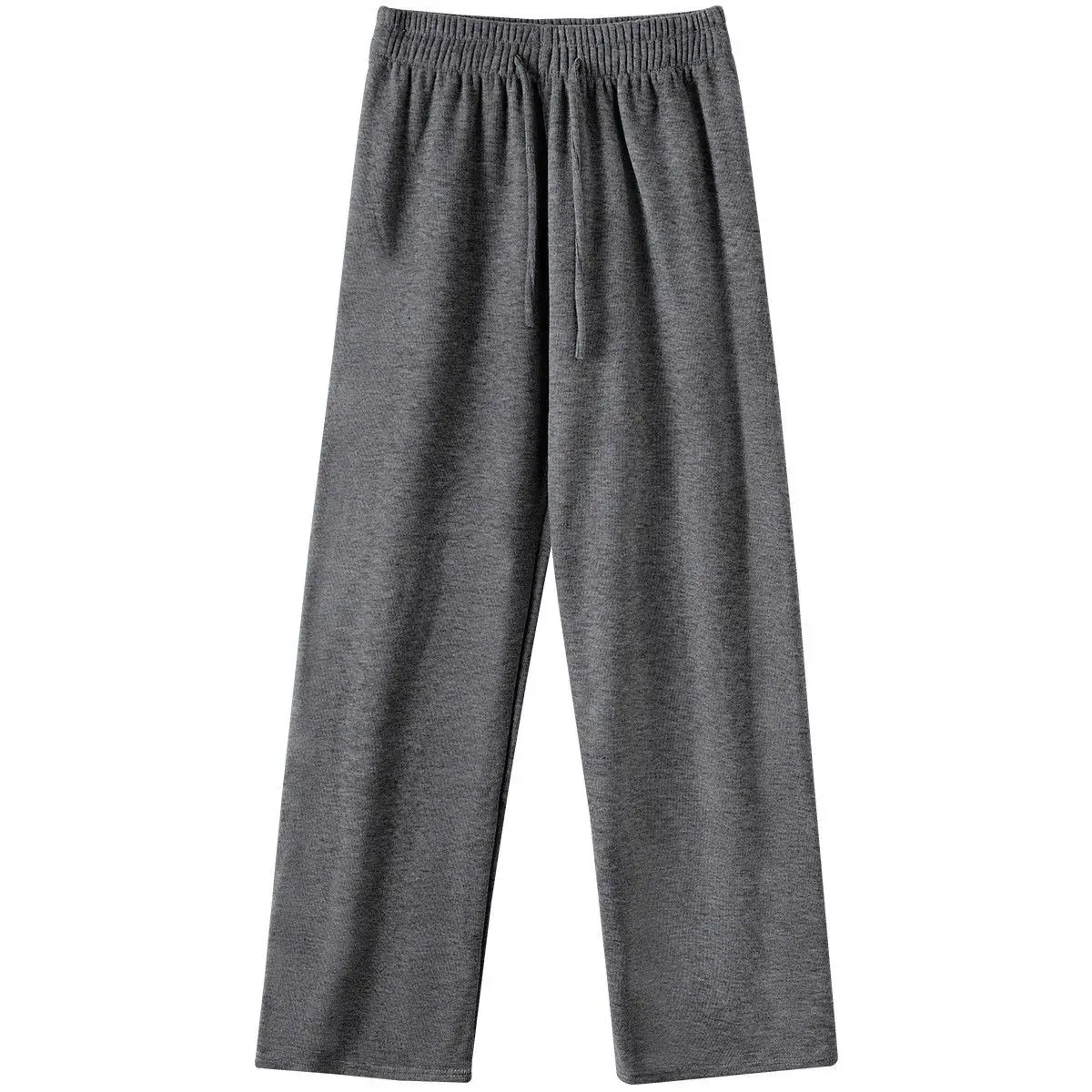 Comfortable Cloud-Like Wide Leg Pants Thin Rice Noodle Design High Waist Slimming Vertical Stripe Long Trousers for Women