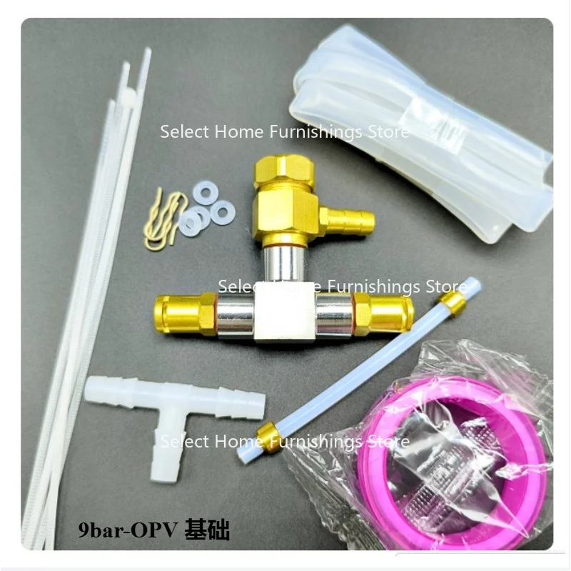 Suitable for Coffee Machine OPV Non-destructive Modification Set, Adjustable Pressure Relief Valve Regulator G1/8 One-wire Port
