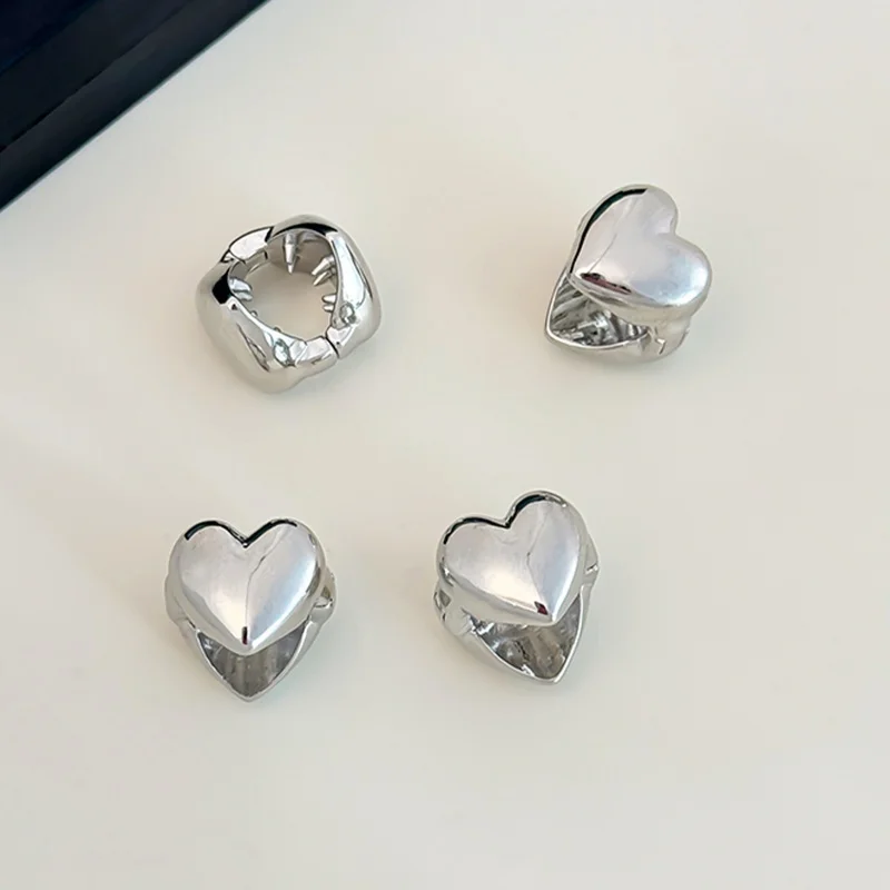 

Заколка для волос с серебряным сердечком, высококачественная круглая плетеная заколка для волос, крутая повязка для волос с дредами, шпилька, аксессуары для волос для женщин и девочек