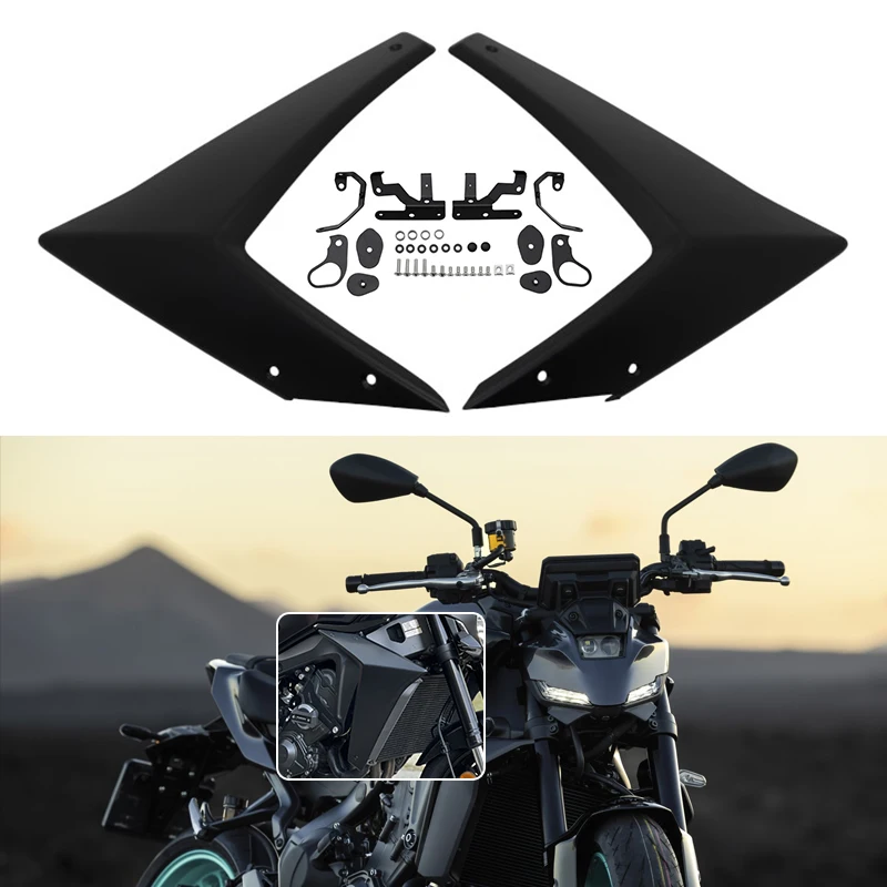 

For YAMAHA MT-09 mt09 2024 2025 Motorcycle Downforce Naked Side Spoilers Front Spoiler Winglet Aerodynamic Wing MT09 SP 24-25