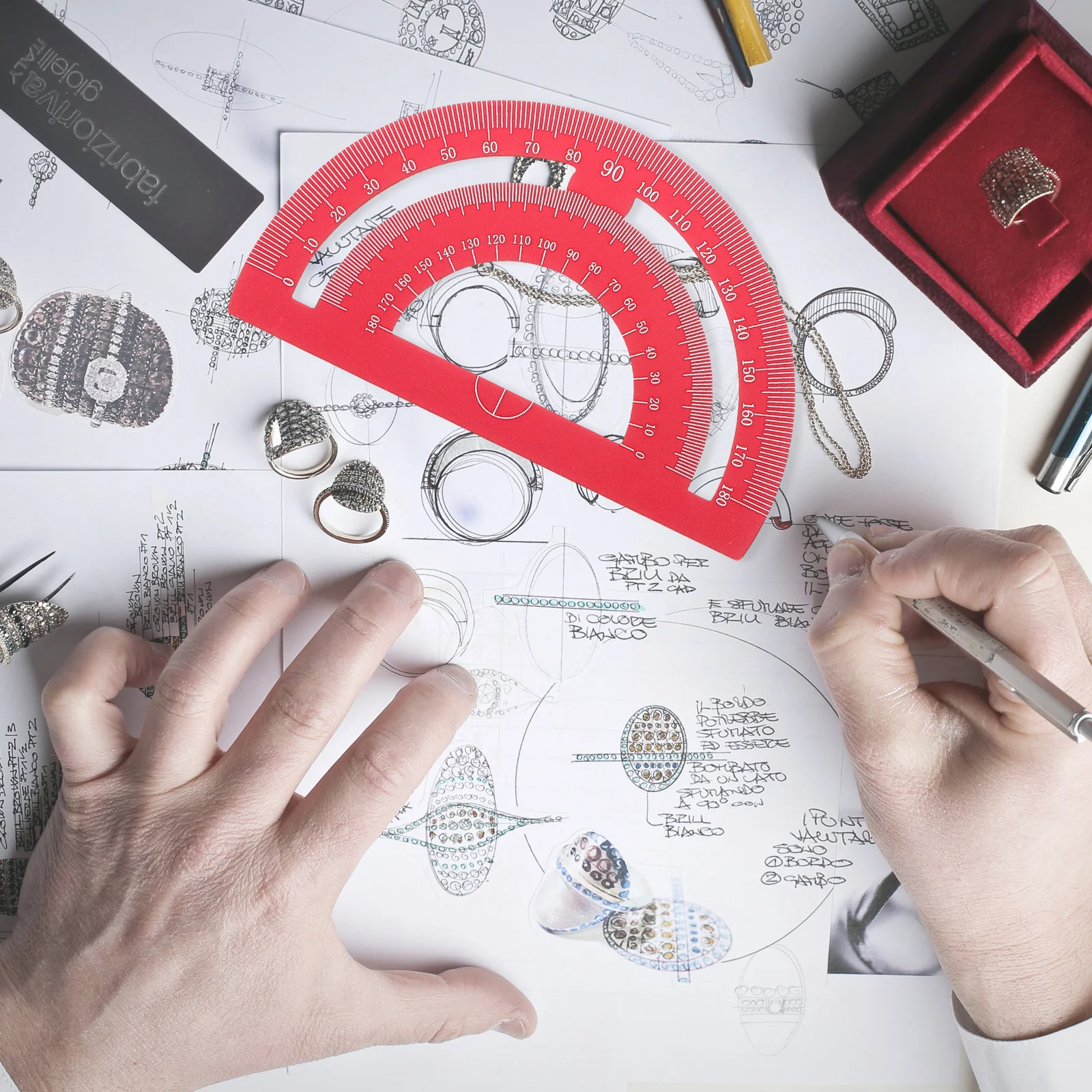 4 قطعة مجموعة مسطرة معدنية أدوات الهندسة المحمولة حافة مستقيمة مثلث المنقلة للطلاب لوازم مكتبية مدرسية