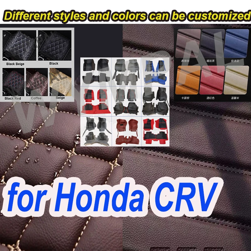 

Роскошные автомобильные коврики для Honda CRV CR-V Hybrid RT5–RT6 RW1–RW8 2019 2020 2022 2021, кожаные автомобильные коврики, автомобильные аксессуары для интерьера