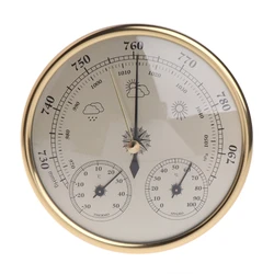 Three in Wall Mounted Temperature Humidity Pressure Barometer Drop Shipping