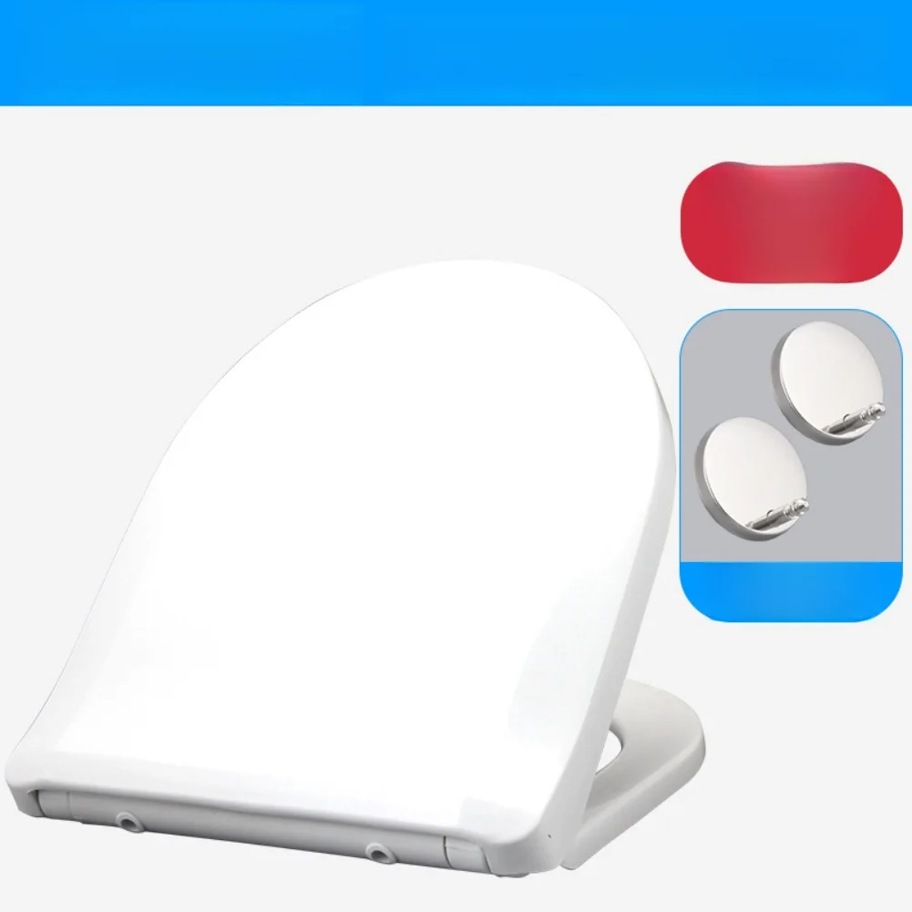 Worldwide Thickened Toilet Seat Slow Close For Kid Soft-Close Or Quick-Release Options Quiet Lid Bathroom Accessories