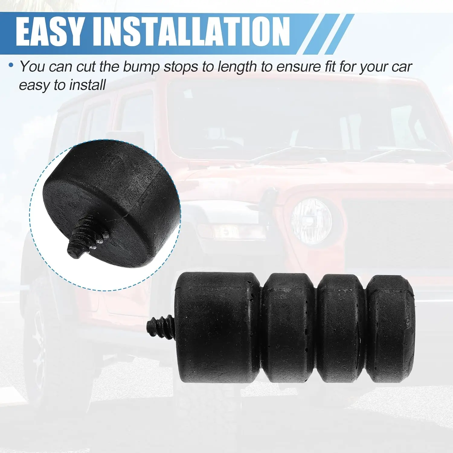 Bump Stop Spare Tire Carrier Tailgate Bumpstop For Jeep Wrangler JL 2018 2019 2020 2021 2022 2023 2024+