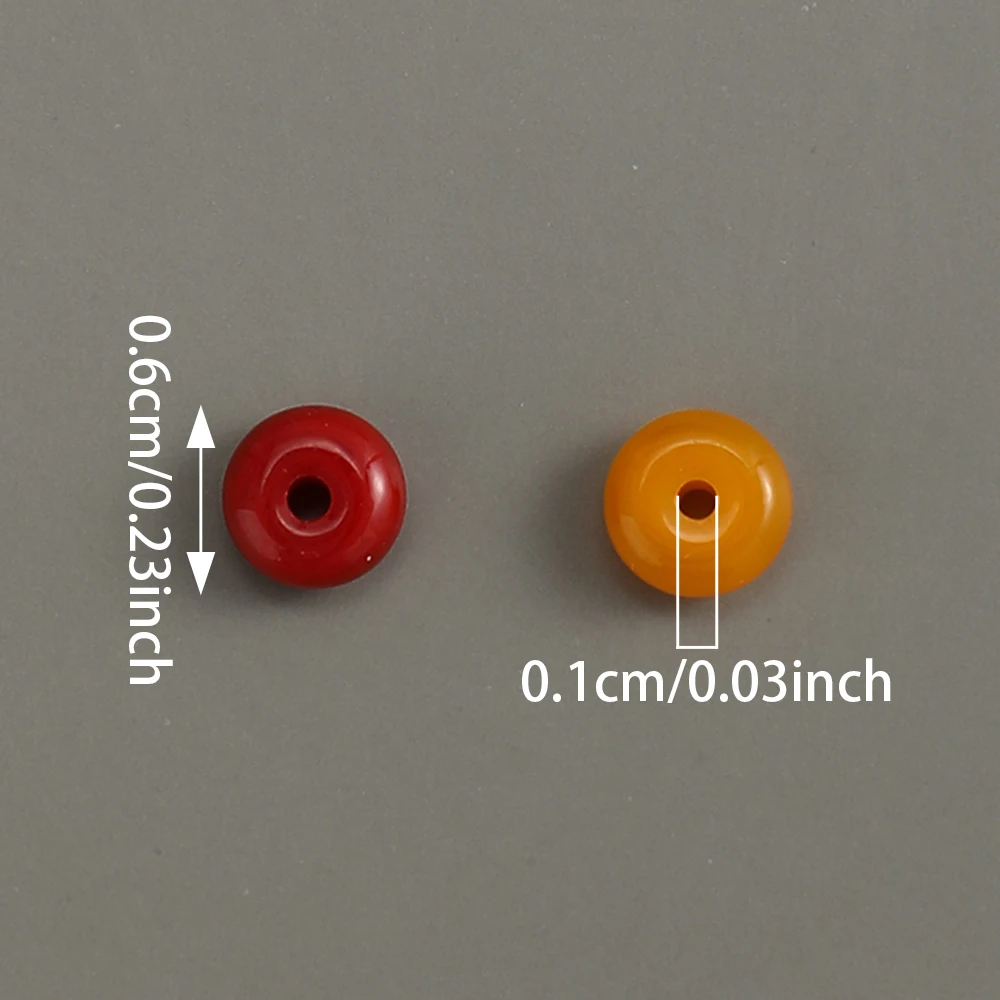 200 Stück 6mm Transparente Glasperlen Abacus Rondell Lose Abstandhalterperlen für DIY Schmuckherstellung Armband Halskette Handgemachtes Kunsthandwerk – Detail 4