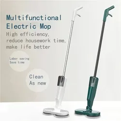 Electric Mop Dual-Motor Low Noise Electric Spin Mop with Water Tank USB Charging Cordless Handheld Mops Floor Cleaning Tool