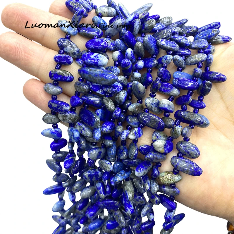 11-18MM Natural Stone Lapis Lazuli Irregular Loose Spacer Beads for Jewelry Making Diy Earring Bracelet Charms Accessories