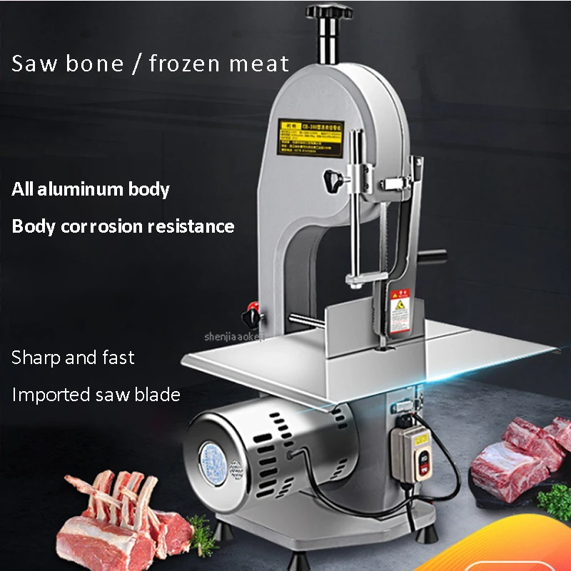 Commercial desktop saw bone cutting ribs meat slicer electric bone cutting machine frozen fish High power saw bone machine 1500W