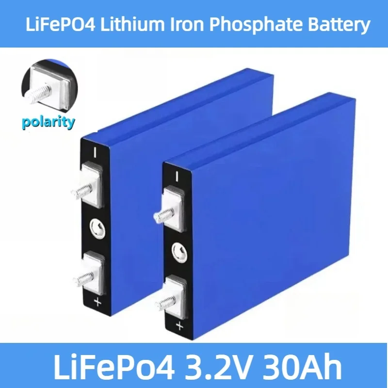 SUYIJIA New 3.2V 30Ah LiFePO4 Battery Lithium Iron Phosphate Deep Cycle Suitable for DIY 12V 24V 36V 48V Solar UPS Power Supply