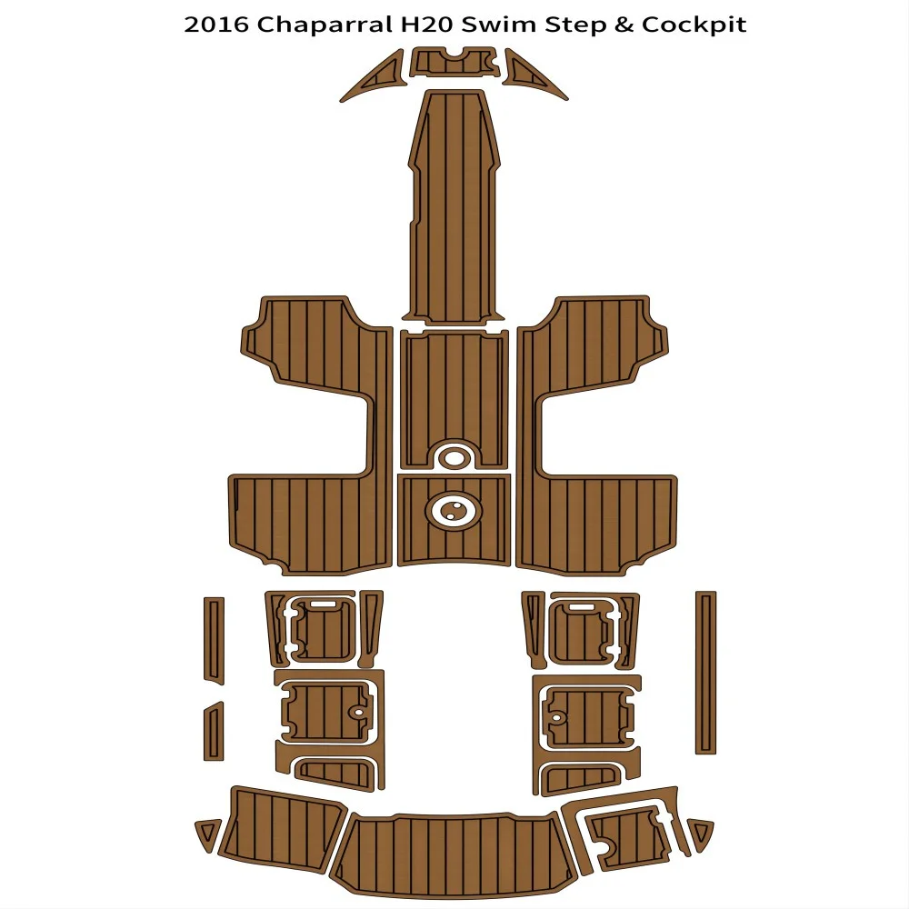 

2016 Chaparral H20 Swim Step Platform Cockpit Boat EVA Foam Teak Floor Pad Mat