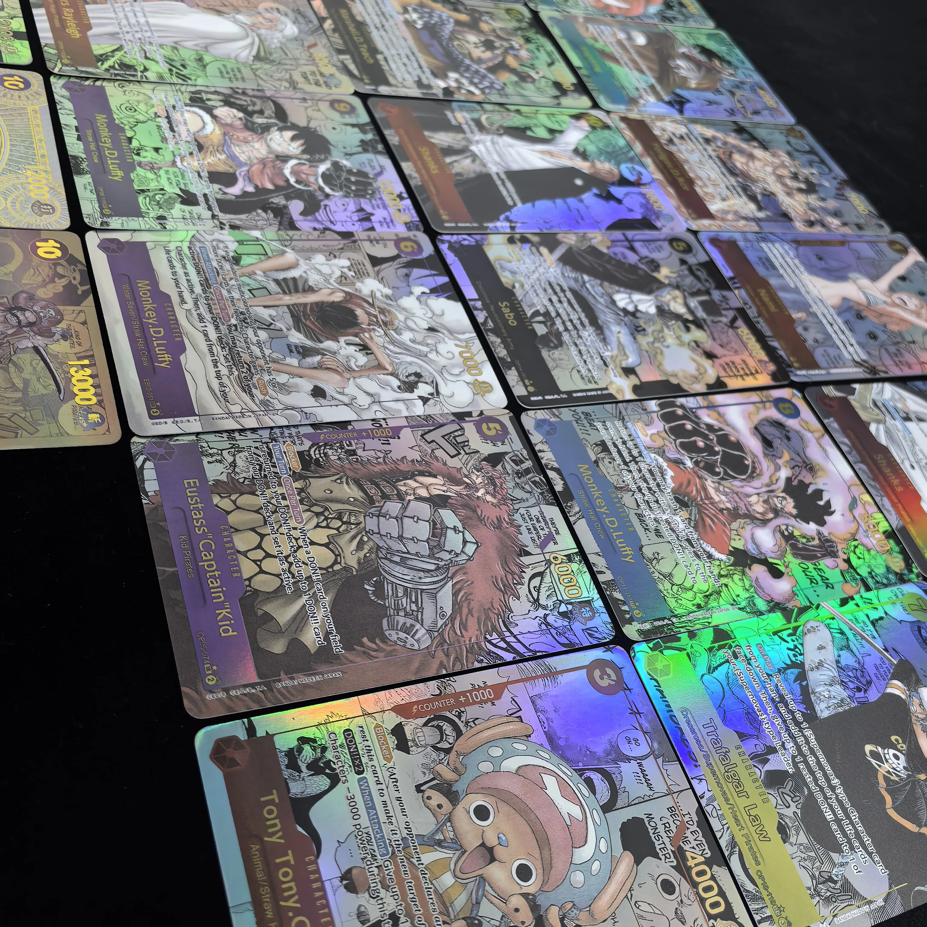 22Pcs/Set OP01-OP11 OPCG ONE PIECE Collection Card Roronoa Zoro Monkey D. Luffy Sabo Nami GOLD.ROGER DIY English Version Gift