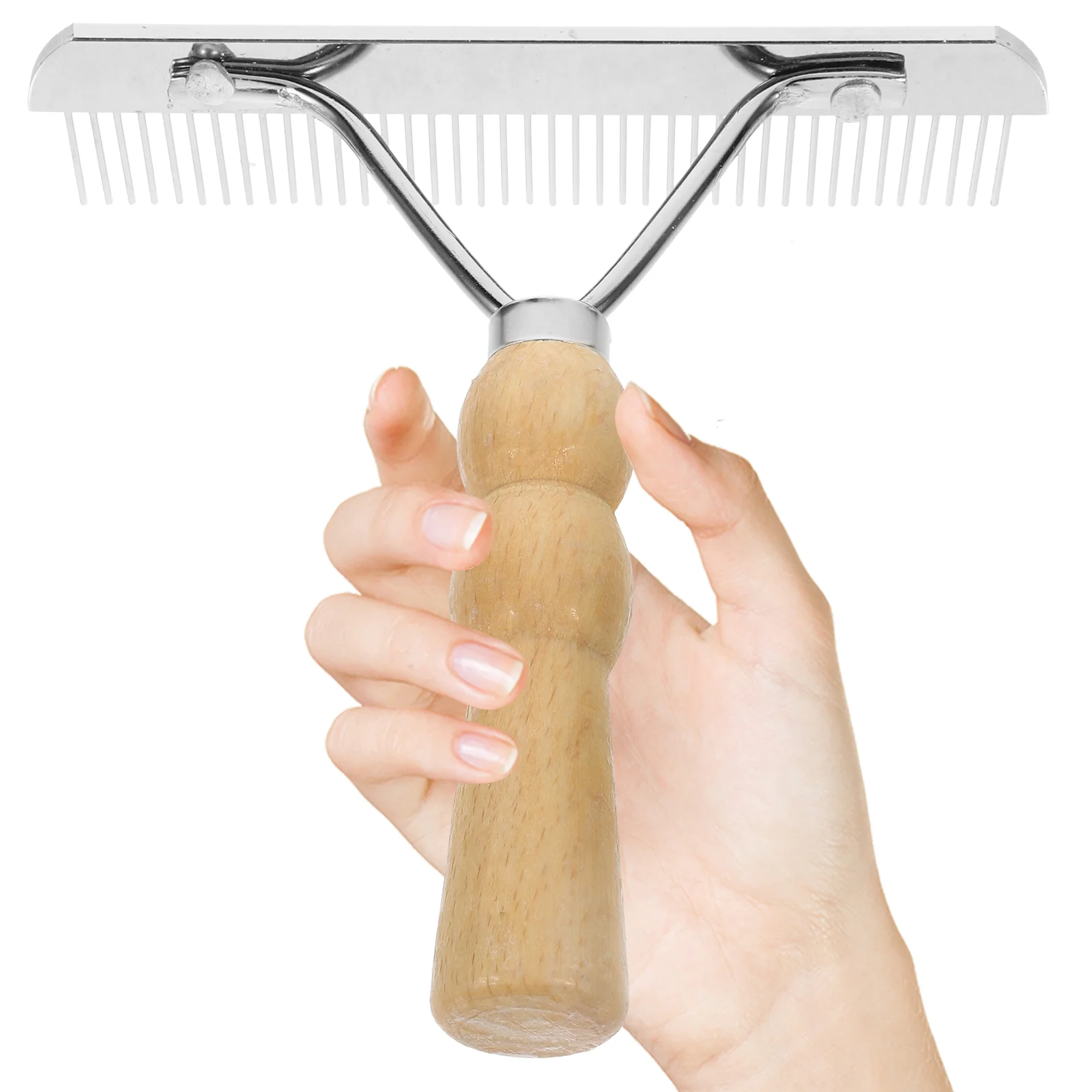 Brosse à cheveux pratique et durable pour animaux de compagnie, outil de toilettage, peigne pour râteau à ongles de cheval, livres utiles