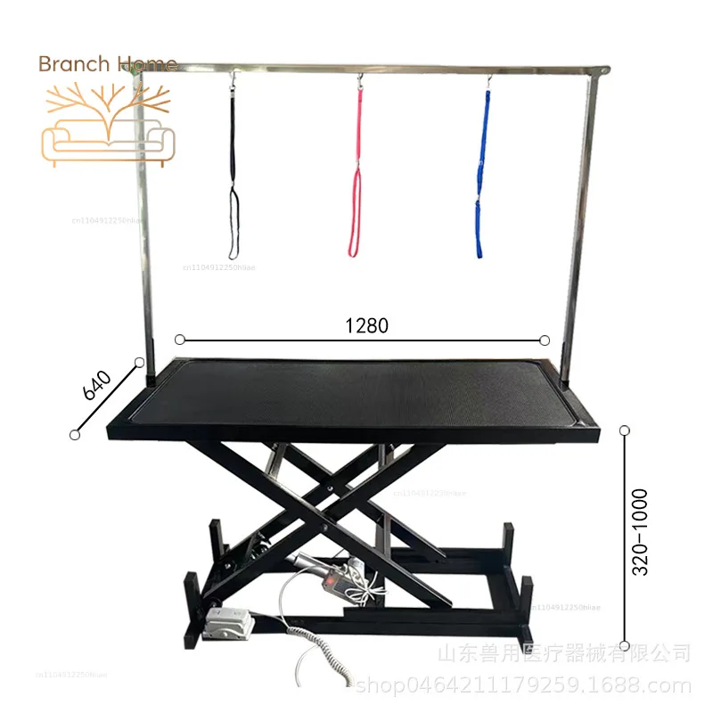 Pet shop beauty table Electric lifting cat and dog shearing modeling table Pet hospital Large dog rectangular beauty table